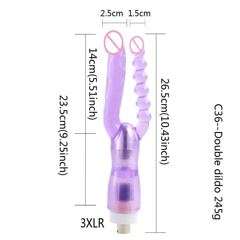 Fredorch Sex Machine Accessories 3XLR Connector Big Dildo Skin Color Dildo Vibrating Dildo Bendable Dildo Heated Dildo Vagina