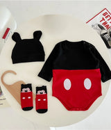 Winnie The Pooh Bear Baby Bodysuit Newborn Long Sleeve Romper Toddler Boys Girls Jumpsuit Clothes K3529