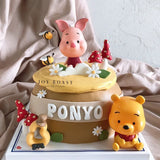 Disney Cartoon Winnie The Pooh Ornaments Cute Animal Dolls Piggy Winnie The Pooh Tigger Cake Baking Decoration Ornaments