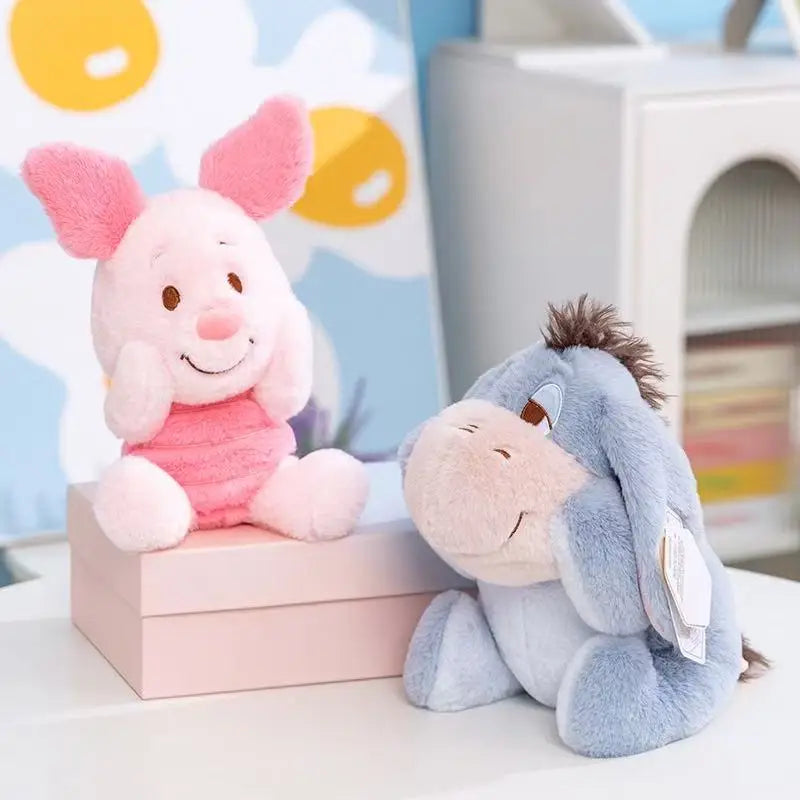 New MINISO Winnie the Pooh series stuffed plush toys, cute cartoon dolls, fun collectibles, perfect birthday gifts for kids.