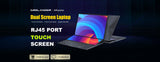 CRELANDER X15 Dual Screen Laptop 15.6" IPS+7" Touch Screen 16G DDR4 2TB SSD Intel N100 Processor Windows11 Notebook Computer