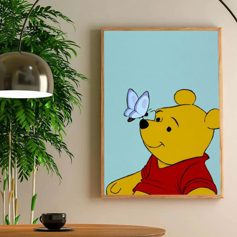1pc Winnie the Pooh Poster Poster Art Print Bar Living Room Furniture Decor