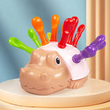 Children's Educational Toys Include Crocodile Inserts, Color and Number Matching, and Finger Fine Movement Exercises to Increase Children's Visual Perception of Color