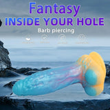 Luminous Fantasy Dildo Silicone Anal Monster Dildo Huge Thick Long Realistic Dragon Dildo Giant Soft Suction for Women Flexible