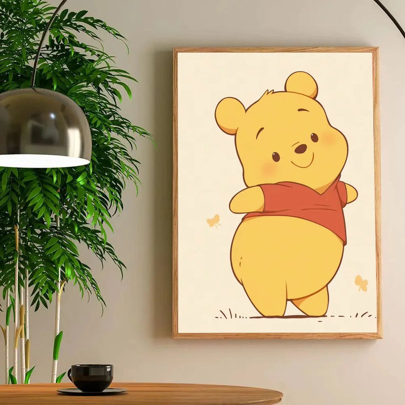 1pc Winnie the Pooh Poster Poster Art Print Bar Living Room Furniture Decor
