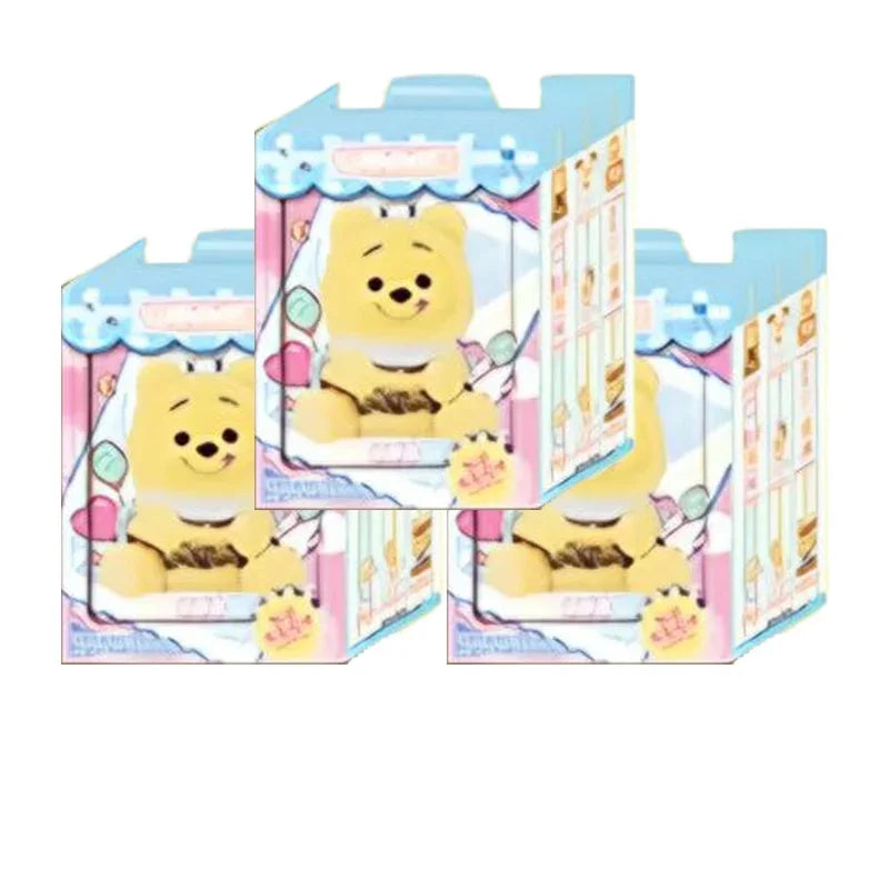 Winnie The Pooh Naughty Party Blind Box Desktop Collectible Plush Pendant Mystery Doll Toy for Girls Birthday Decoration Gift