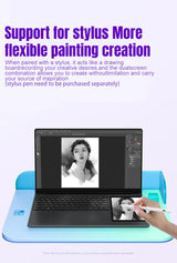 CRELANDER X15 Dual Screen Laptop 15.6" IPS+7" Touch Screen 16G DDR4 2TB SSD Intel N100 Processor Windows11 Notebook Computer