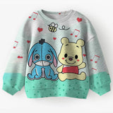 Autumn Winter Winnie the Pooh 3D Printed Kids Teen Round Neck Sweatshirt Set New Arrival Fashion Hot Sale Cute