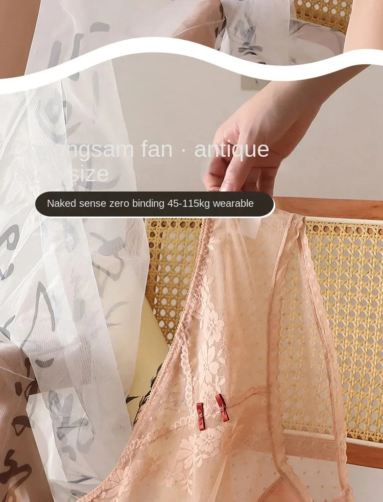 XL-5XL Women's Underwear Sexy Lace Panties Girls Flower Comfort Briefs Large Size Mid Waist Seamless Underpants Female Lingerie