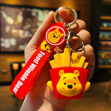 Disney Winnie the Pooh Keychain Anime Cartoon Winnie the Pooh Action Figure Doll Bag Backpack Key Charm Pendant Birthday Gift