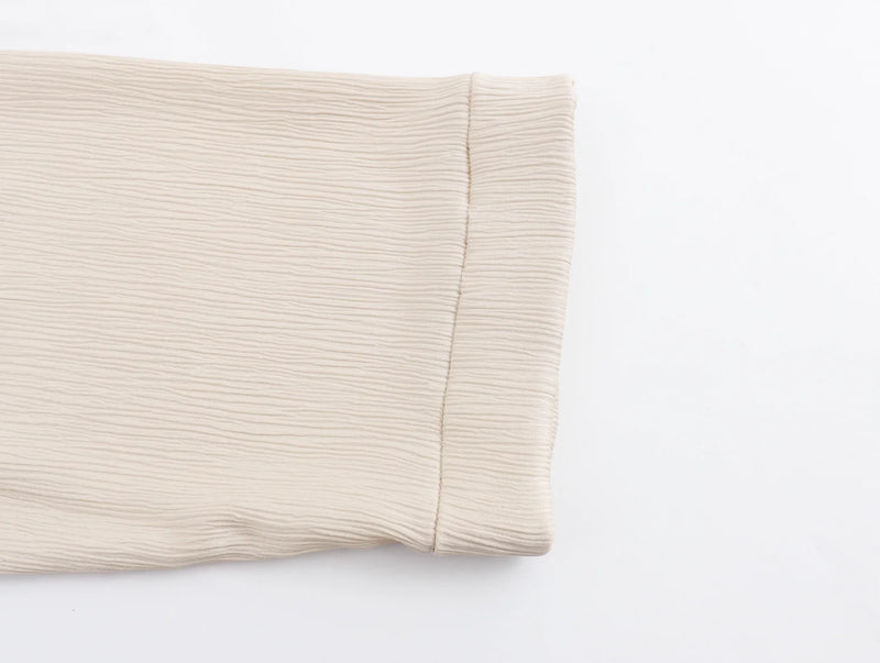 2024 Autumn Women Casual Blazer Coat Pants Set Long Sleeve Double Breasted Blazer + Wide Leg Trousers Lady Office Outfit