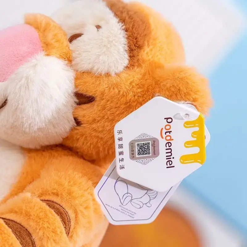 New MINISO Winnie the Pooh series stuffed plush toys, cute cartoon dolls, fun collectibles, perfect birthday gifts for kids.