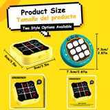 Portable Tic Tac Toe Game Console - Handheld Electronic Puzzle for All Ages, Travel Toys with Memory Training & Montessori Gifts