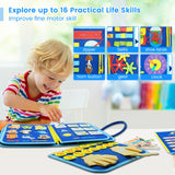 Montessori Toys Busy Board Sensory Activity Developing Board for Motor Skills,Learning Board for Toddlers  Christmas Gift