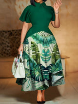 XL-5XL Plus Size Clothes Dresses Women Robes Summer Short Sleeve Street Style Casual 3XL 4XL Big Size Maxi Dress Oversized