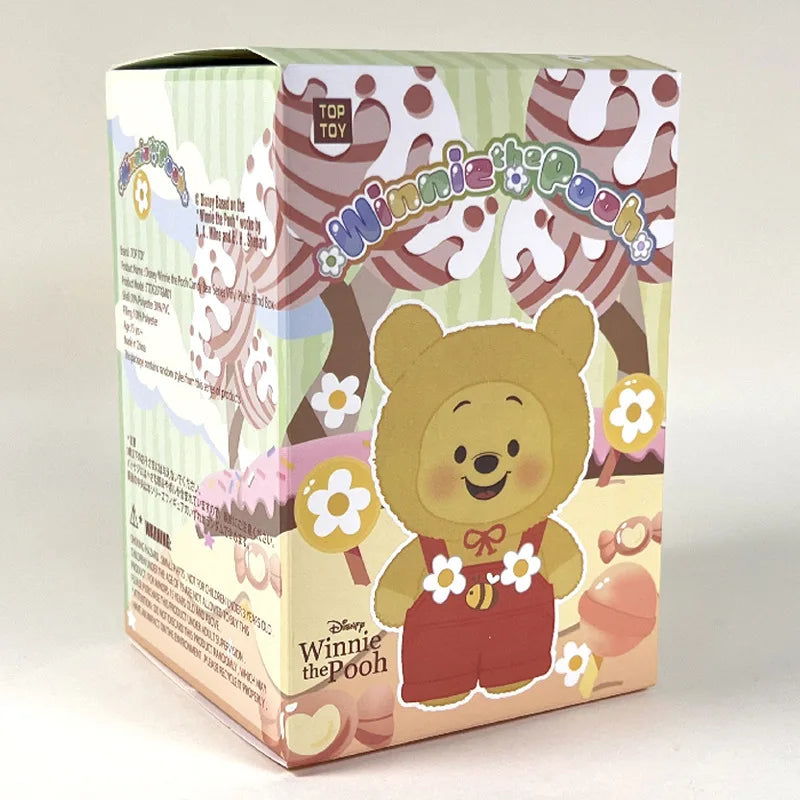 New Cartoon Winnie The Pooh Bear Vinyl Face Plush Toy Bag Charm Blind Box Soft Stuffed Doll Trendy Winnie The Pooh Gift