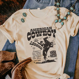 American Cowboy Women 70s Retro Oversized T Shirt Western Cowgirl Vintage Graphic T-Shirts Tees Hippie Boho Fashion Tshirt Tops