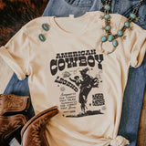 American Cowboy Women 70s Retro Oversized T Shirt Western Cowgirl Vintage Graphic T-Shirts Tees Hippie Boho Fashion Tshirt Tops