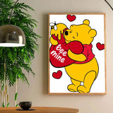 1pc Winnie the Pooh Poster Poster Art Print Bar Living Room Furniture Decor