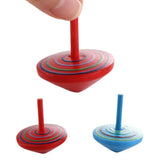 Toys Educational Game Peg-Top Desktop Toys Wooden Rotate Gyro Woode Spinning Top Toy Desktop Spinning Top Wooden Gyro Toys