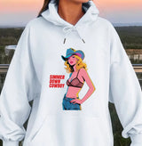 Creative Sexy Cowboy Lady Print Women'S Sportswear Basic Funny Women Clothing Solid Color Casual Tops Soft Warm Sreetwear