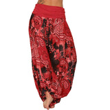 Plus Size 1XL-8XL Woman‘s Fashion  Multi-color Digital Printed Harem Pants Trousers Ladies Long Leg Wide Leg Pants Pants