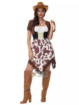 Halloween Costume Adult Female Western Cowboy Costume Sexy Halloween Cosplay Masquerade Cosplay Costume Show Fancy Dress Pretty