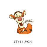 Miniso Co branded IP Winnie The Pooh Heat Transfer Clothes Stickers For Children Iron On Transfer Patches For Clothes Decor
