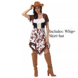 Halloween Costume Adult Female Western Cowboy Costume Sexy Halloween Cosplay Masquerade Cosplay Costume Show Fancy Dress Pretty
