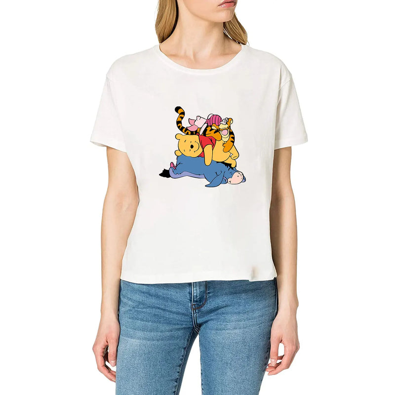 Winnie the Pooh  Clothing Thermoadhesive Patches High quality adhesive backing Iron-on Cartoon Stickers Cheap  DIY Appliques