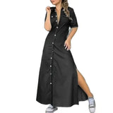 0XL-5XL Plus Size New Women's Denim Dress Solid Color Oversized Dress Elegant Party Dress for Women Plus Size Women Clothing