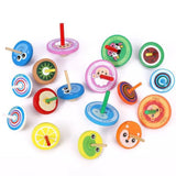Toys Educational Game Peg-Top Desktop Toys Wooden Rotate Gyro Woode Spinning Top Toy Desktop Spinning Top Wooden Gyro Toys