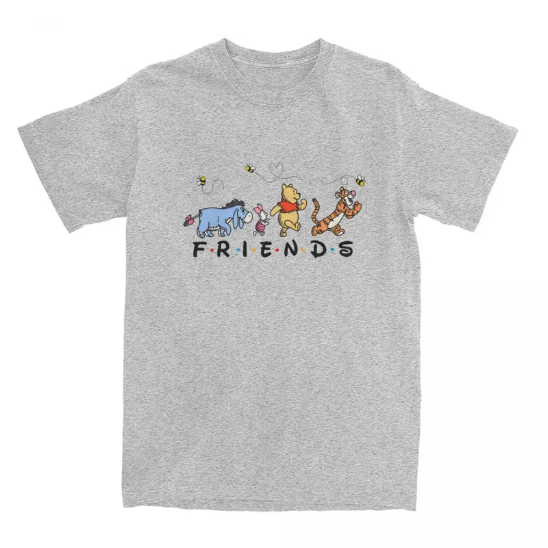 Classic Winnie The Pooh And Friends T Shirt Hip Hop T Shirts Streetwear Tshirt Summer 100 Cotton Breathable 4XL 5XL 6XL Clothes