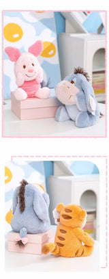 New MINISO Winnie the Pooh series stuffed plush toys, cute cartoon dolls, fun collectibles, perfect birthday gifts for kids.