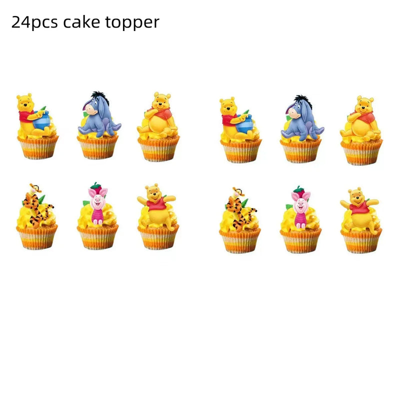 Disney Cartoon Winnie The Pooh Tablecloth Supplies Winnie The Pooh Party Disposable Table Cover Kids Birthday Party Decoration