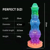 Silicone Realistic Dildo Luminous Monster Dildo Deep Anal Plug Explore Prostate Massage Anal Dildo Butt Plug Anal Toys Sexshop