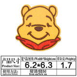Cartoon Cute Bear Winnie the Pooh Patch For DIY Sew on Child Clothe Ironing Patches Jeans Embroidered Applique Wholesale