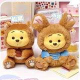 Original Winnie The Pooh Naughty Party Vinyl Face Doll Blind Box Cute Puffy Figurine Collectible Toy Kawaii Girl Birthday Gift