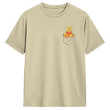 Winnie The Pooh Hunny In My Pocket T-Shirt Summer T Shirts 100 Cotton Harajuku Tee Shirt For Men's Short Sleeve Casual Clothing