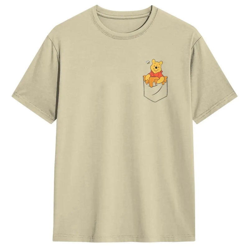 Winnie The Pooh Hunny In My Pocket T-Shirt Summer T Shirts 100 Cotton Harajuku Tee Shirt For Men's Short Sleeve Casual Clothing