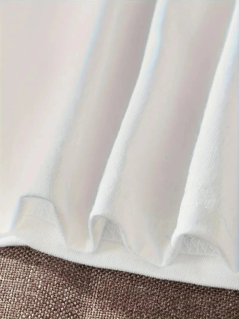 MINISO Winnie the Pooh and Tigger cartoon print short-sleeved T-shirt casual and versatile style suitable for women's daily wear