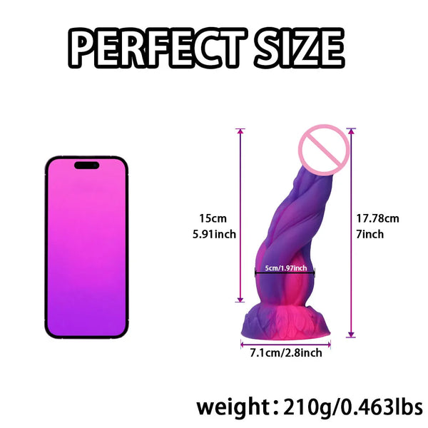 Factory Price 7 Inch New Liquid Silicone Dragon Shape Dildo Dildo Dildo Dildo Female Masturbator Adult Toys for Newbies