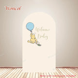 Winnie The Pooh Arch Cover Piglet Eeyore Tigger Pooh Birthday Backdrop Polyester Custom Winnie The Pooh Double-Sided Arch Cover