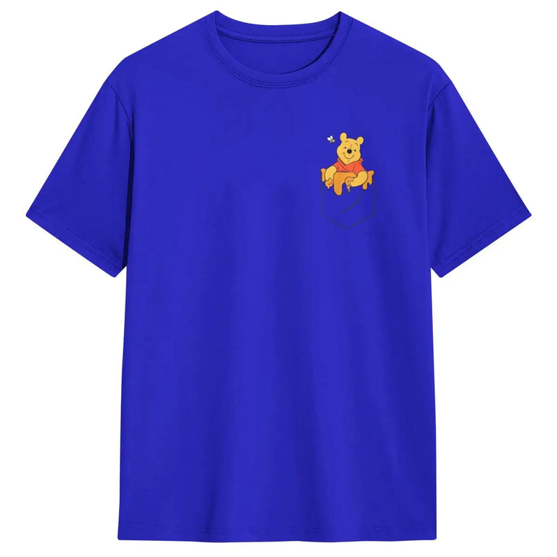 Winnie The Pooh Hunny In My Pocket T-Shirt Summer T Shirts 100 Cotton Harajuku Tee Shirt For Men's Short Sleeve Casual Clothing