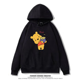 Winnie The Pooh Joint Hooded Sweater New Spring and Autumn Thin Ins Top Jacket Trendy Men's and Women's Casual Loose Couple Top
