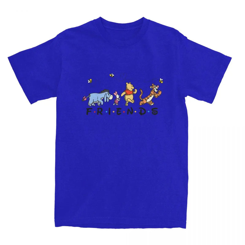 Classic Winnie The Pooh And Friends T Shirt Hip Hop T Shirts Streetwear Tshirt Summer 100 Cotton Breathable 4XL 5XL 6XL Clothes
