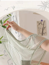 XL-5XL Women's Underwear Sexy Lace Panties Girls Flower Comfort Briefs Large Size Mid Waist Seamless Underpants Female Lingerie