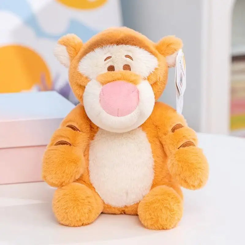 New MINISO Winnie the Pooh series stuffed plush toys, cute cartoon dolls, fun collectibles, perfect birthday gifts for kids.