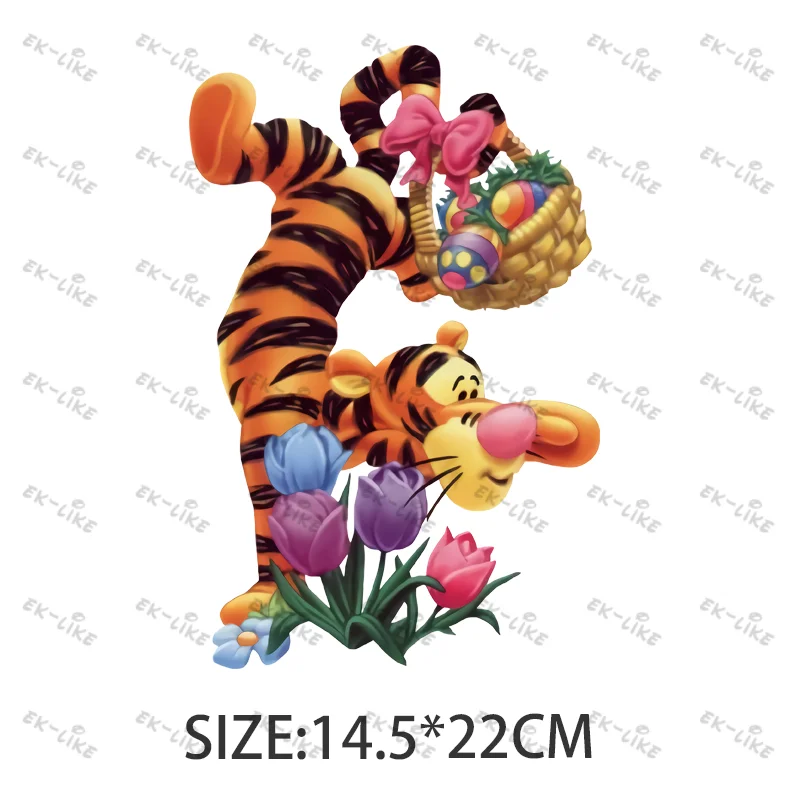 Children's Cartoon Winnie The Pooh Cute Winnie And His Friend Image Ironing Patches Transfer On The Clothes Garment Accessory