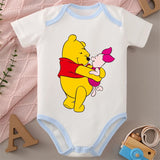 Winnie the Pooh MINISO 100% Cotton Jumpsuit Baby Cloths Onesie Bodysuit for 0 To 12 Months Newborn Best Cute Gift for Baby